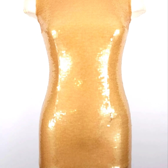 PRADA Cornflower Sequin Red Carpet Cocktail Dress - Picture 2 of 12